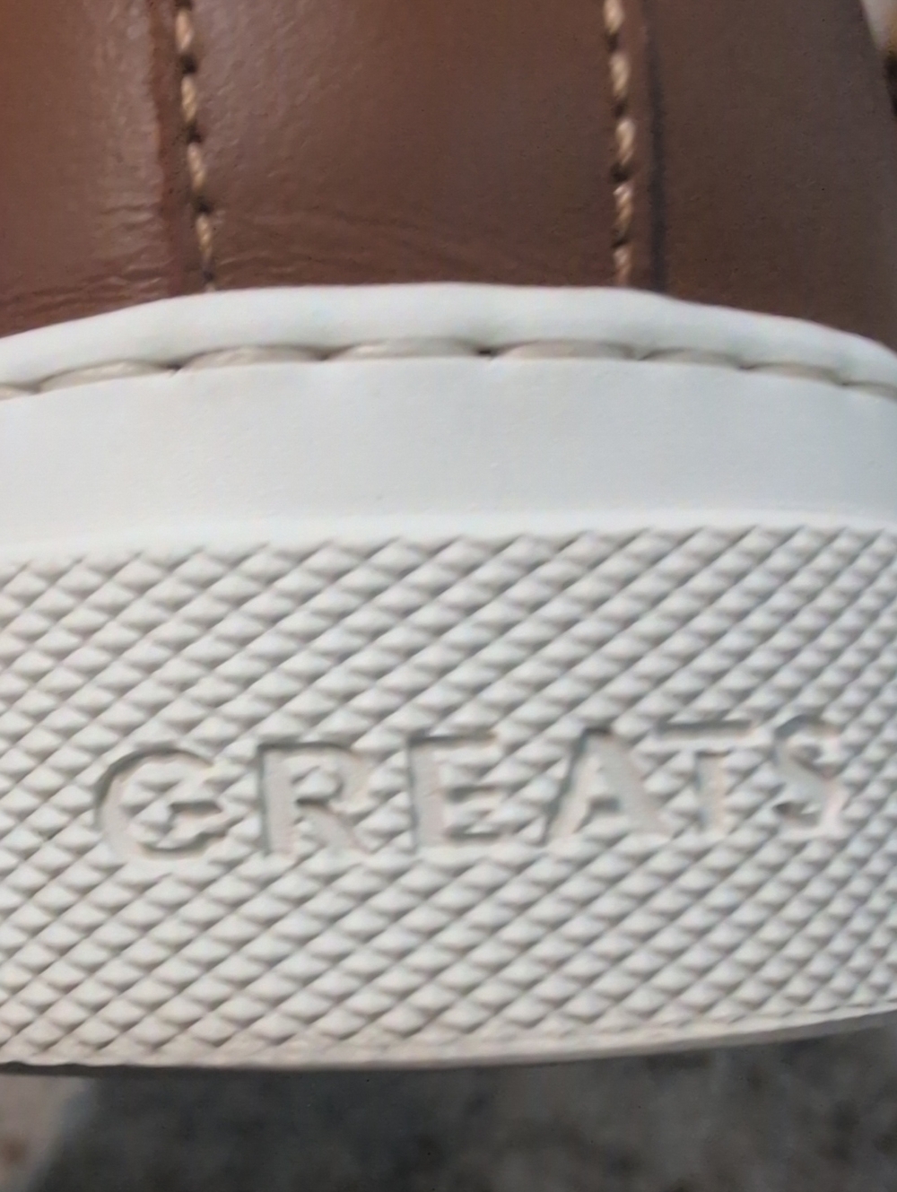 Greats Brown Leather Men's Sneaker with White Rubber Sole